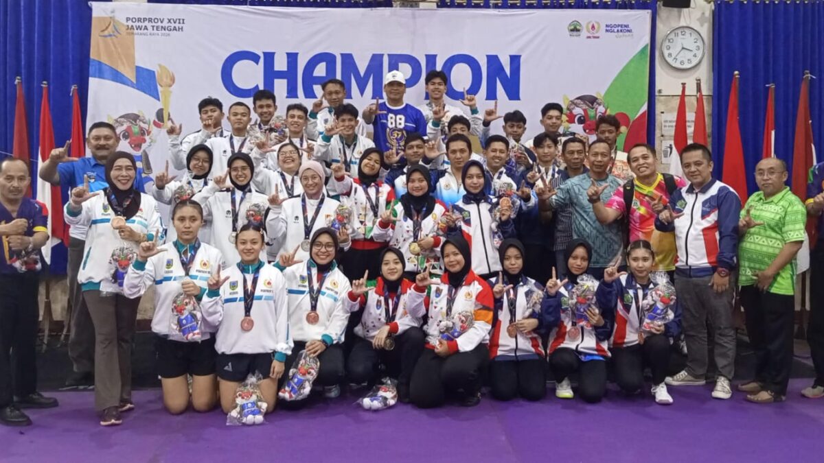 Kabupaten Kudus sabet 3 medali emas cabor tenis meja di Porprov 2026.